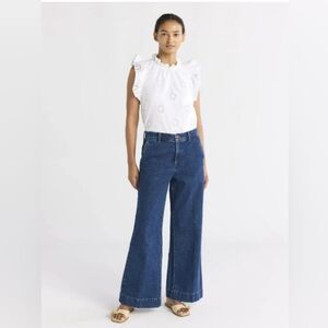 Free Assembly Women's Wide Leg Trouser Jeans
